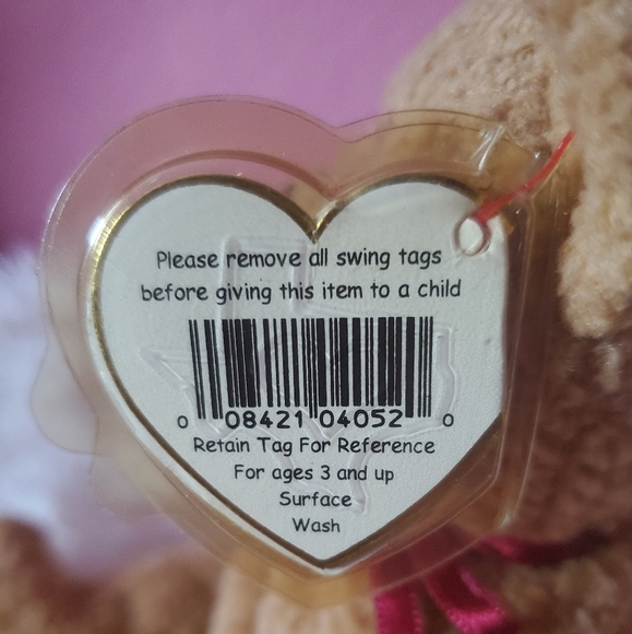 Ty Beanie Babies Curly The Bear 1996 - Picture 6 of 7